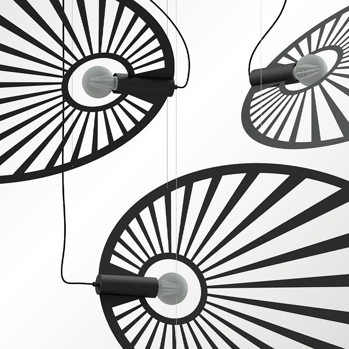 Pendant lamp LEHDET black