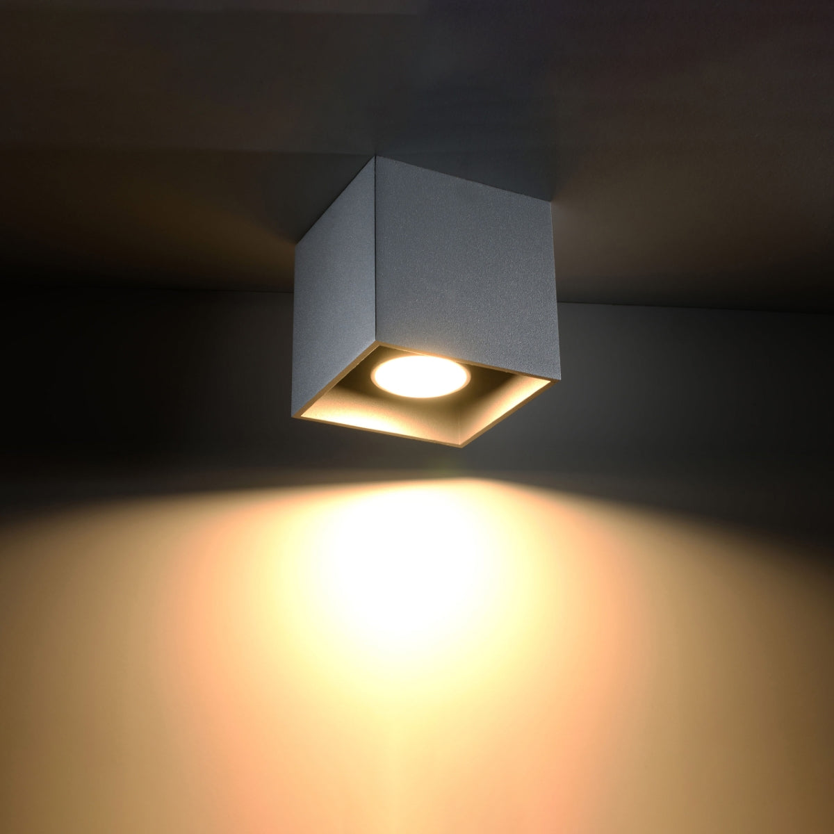 Ceiling lamp QUAD 1 grey - Diamond Work Sp. z o.o.