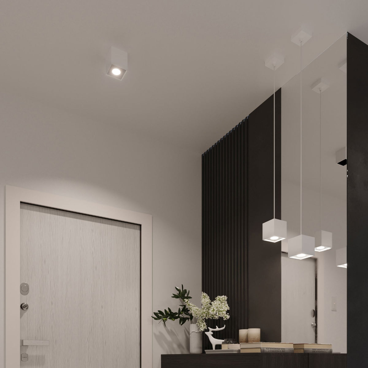 Ceiling lamp QUAD 1 white - Diamond Work Sp. z o.o.