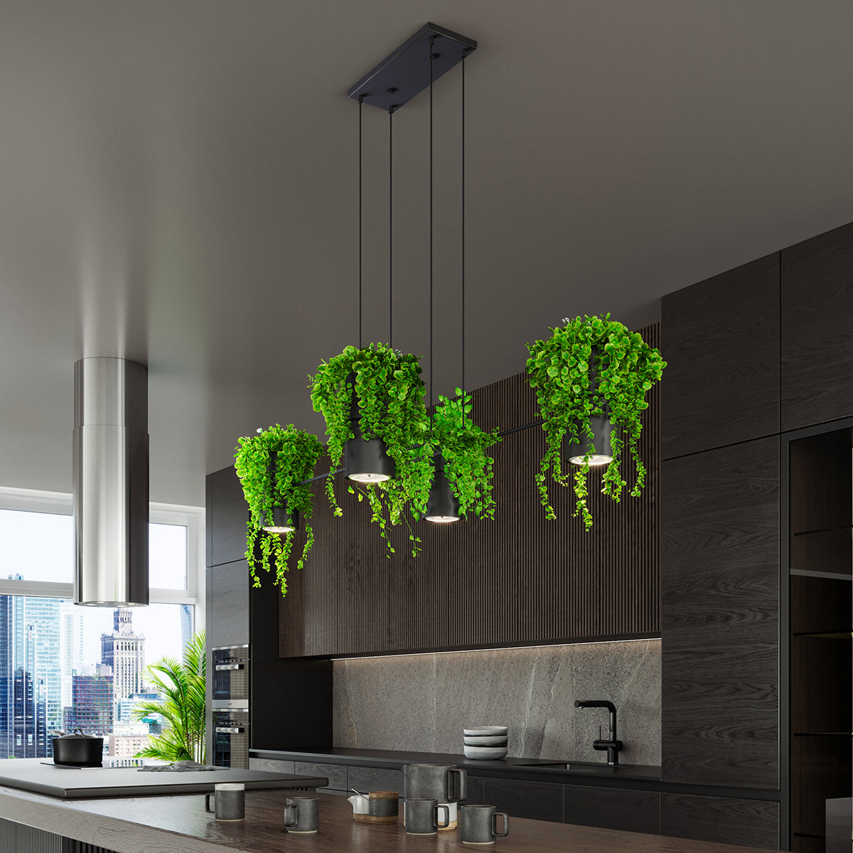 Pendant lamp KUKKIA black