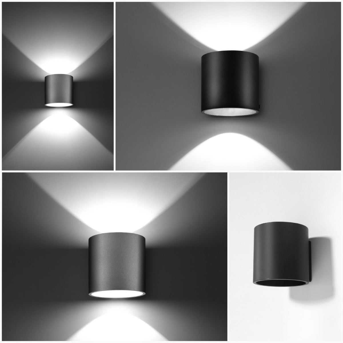 Wall lamp ORBIS 1 grey - Diamond Work Sp. z o.o.