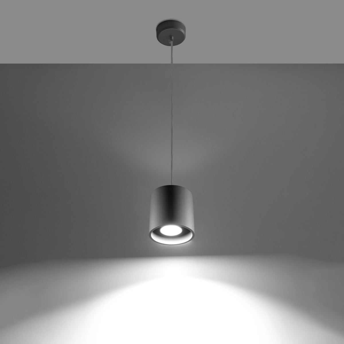 Pendant lamp ORBIS 1 grey - Diamond Work Sp. z o.o.
