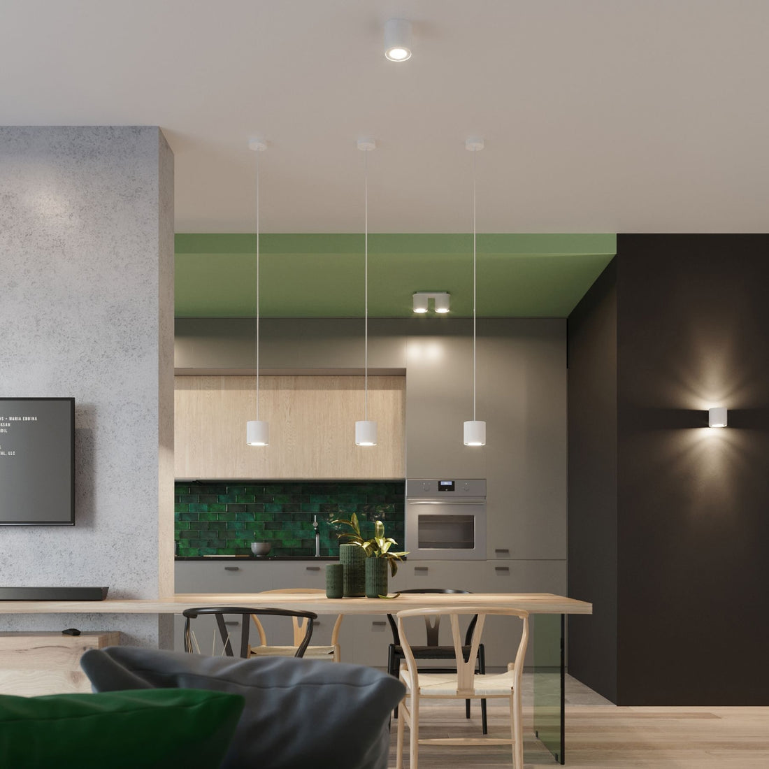 Pendant lamp ORBIS 1 white - Diamond Work Sp. z o.o.