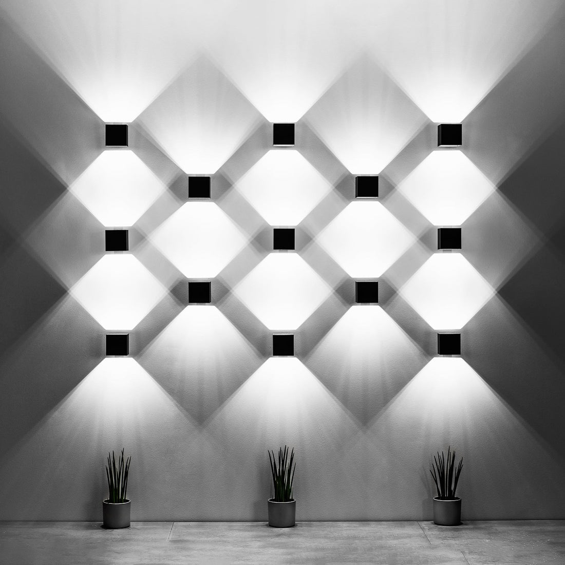 Wall lamp QUAD 1 black - Diamond Work Sp. z o.o.