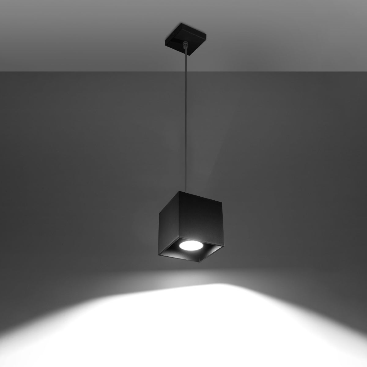 Pendant lamp QUAD 1 black - Diamond Work Sp. z o.o.
