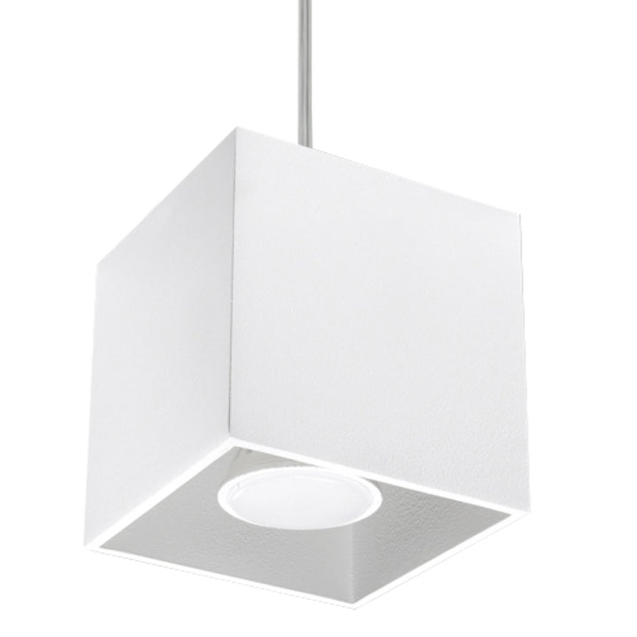 Pendant lamp QUAD 1 white - Diamond Work Sp. z o.o.
