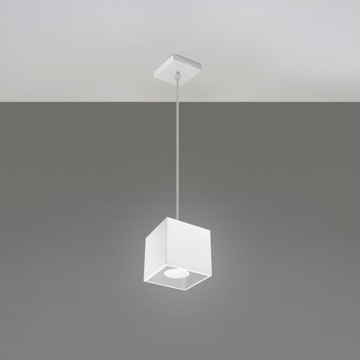 Pendant lamp QUAD 1 white - Diamond Work Sp. z o.o.