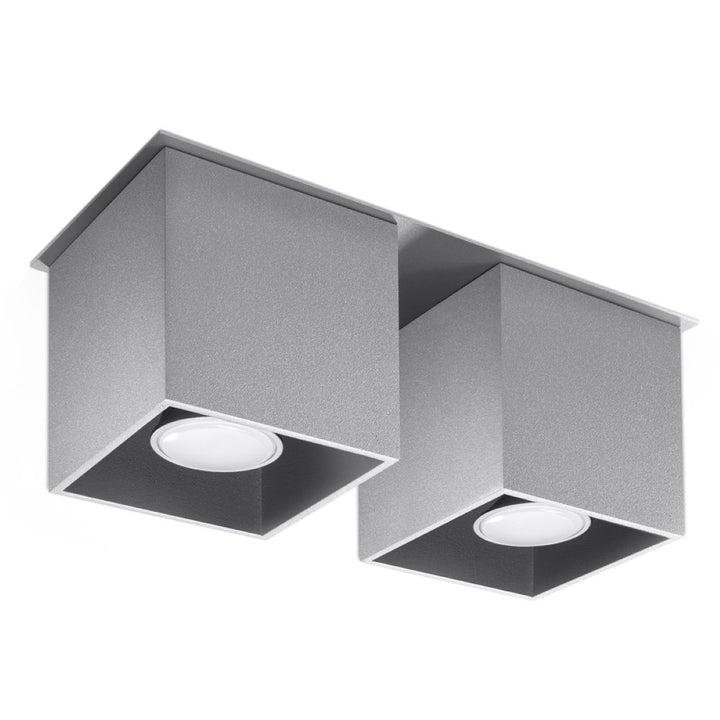 Ceiling lamp QUAD 2 grey - Diamond Work Sp. z o.o.