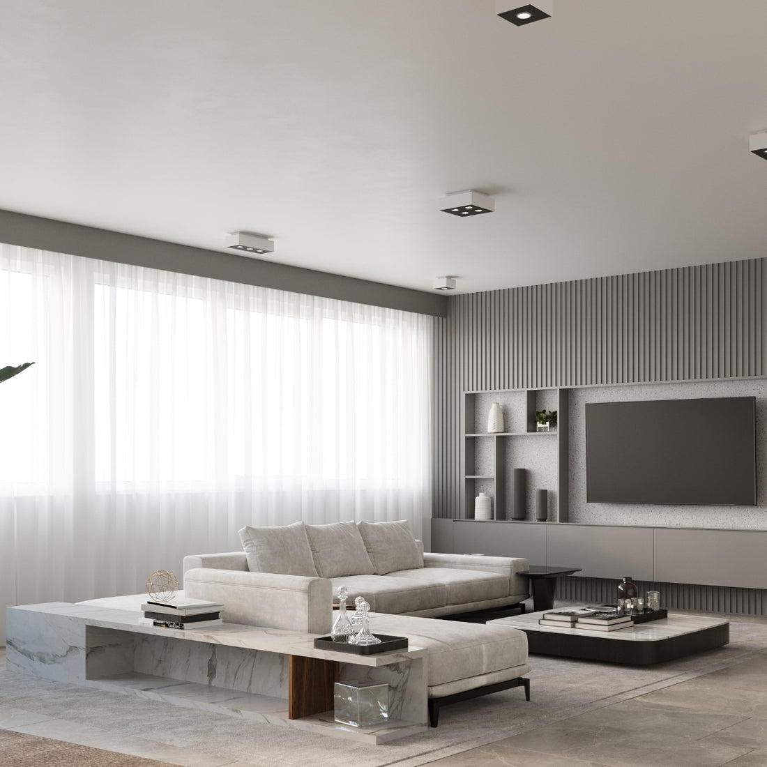 Ceiling lamp MONO 1 white - Diamond Work Sp. z o.o.