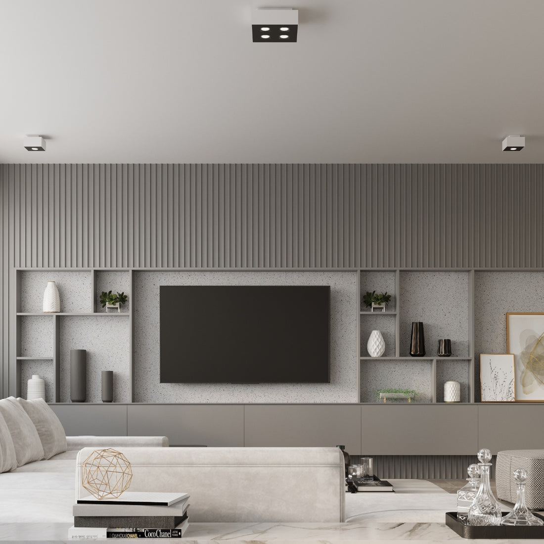 Ceiling lamp MONO 4 white - Diamond Work Sp. z o.o.