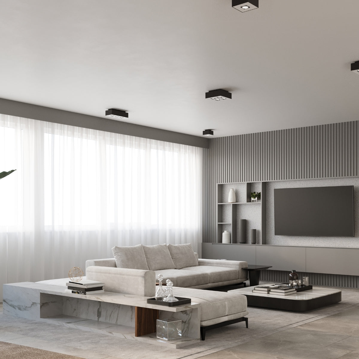 Ceiling lamp MONO 2 black - Diamond Work Sp. z o.o.