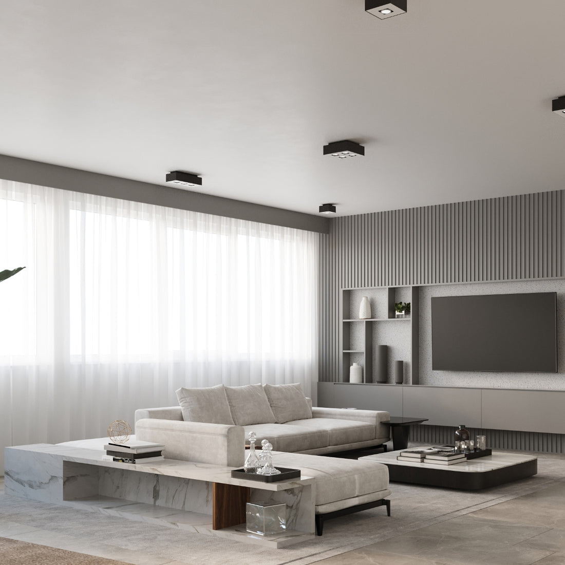 Ceiling lamp MONO 3 black - Diamond Work Sp. z o.o.