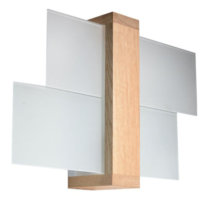 Wall lamp FENIKS 1 natural wood - Diamond Work Sp. z o.o.