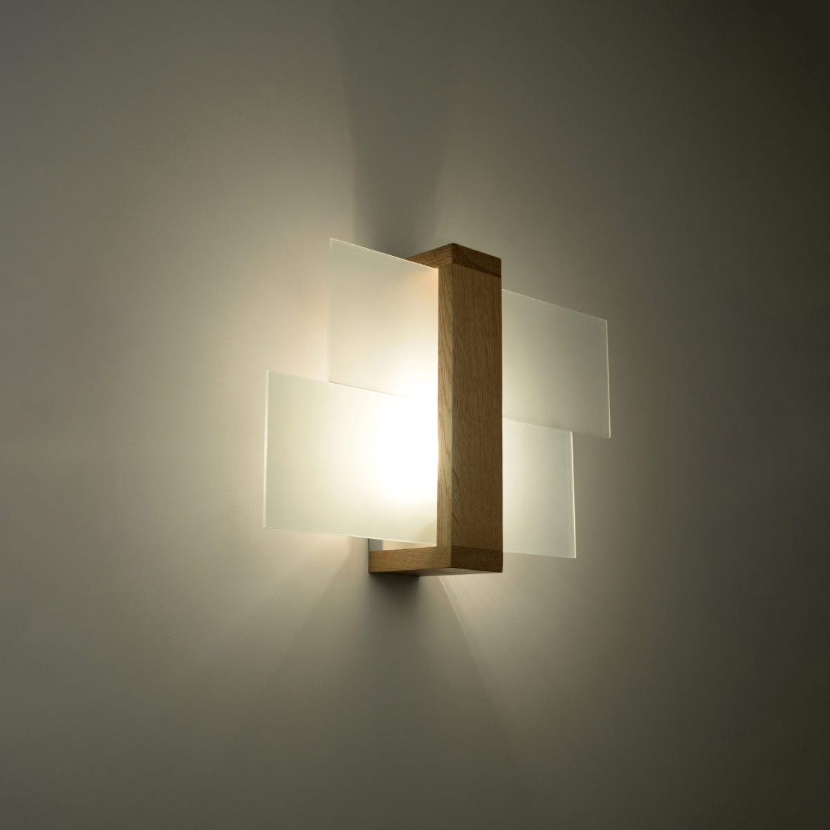 Wall lamp FENIKS 1 natural wood - Diamond Work Sp. z o.o.