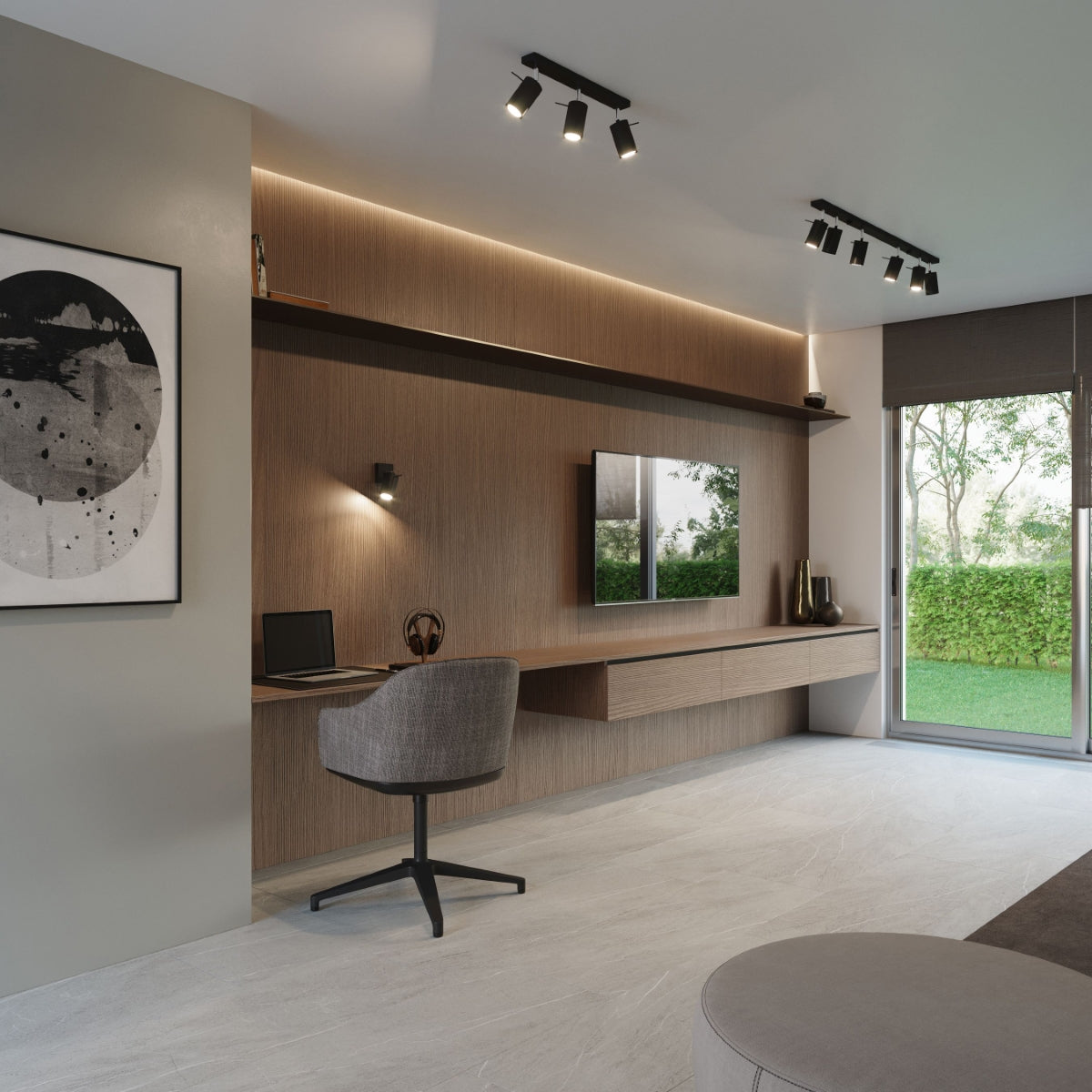 Wall lamp RING black - Diamond Work Sp. z o.o.