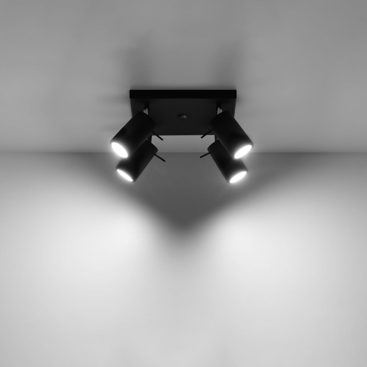 Ceiling lamp RING 4 black - Diamond Work Sp. z o.o.