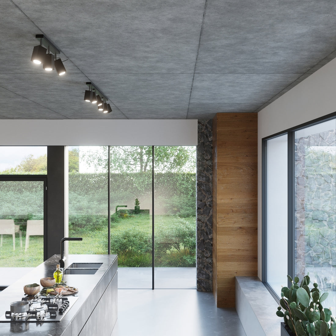 Ceiling lamp MERIDA 4 black - Diamond Work Sp. z o.o.