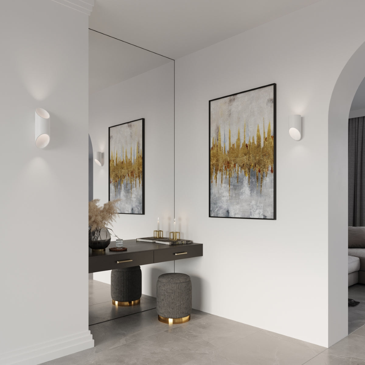 Wall lamp PENNE 20 white - Diamond Work Sp. z o.o.