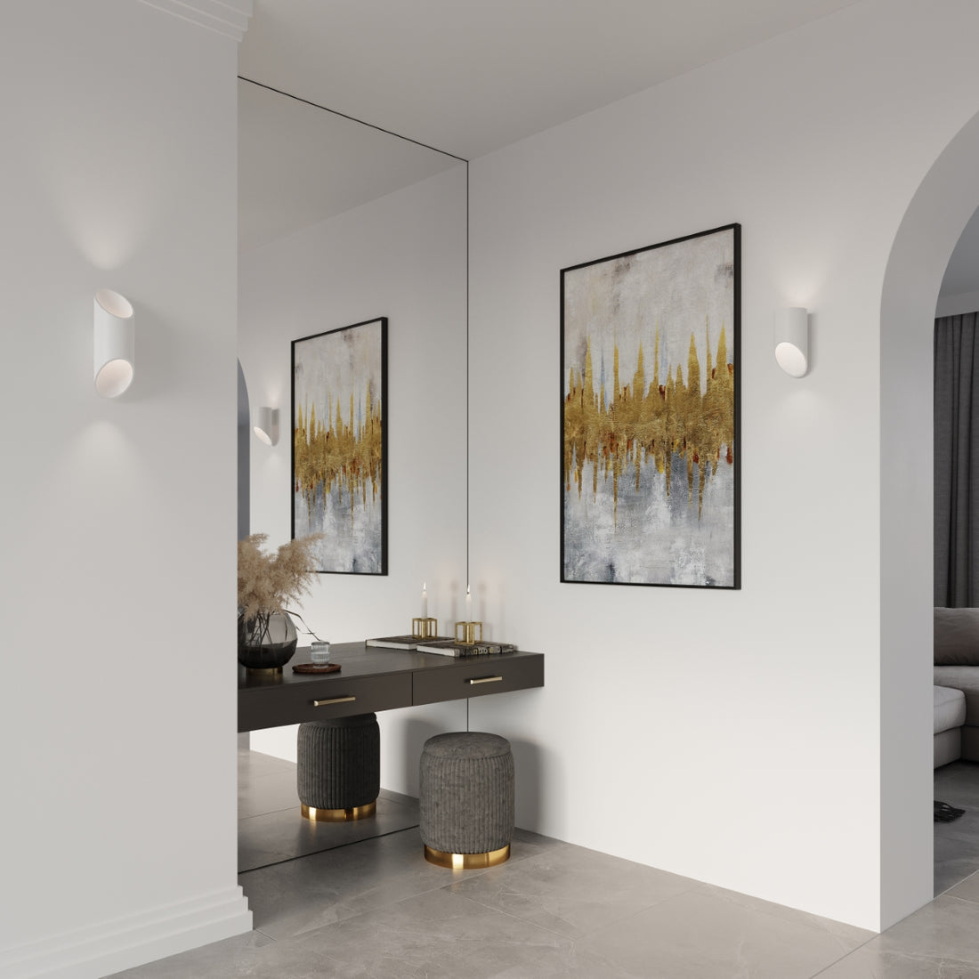 Wall lamp PENNE 30 white - Diamond Work Sp. z o.o.
