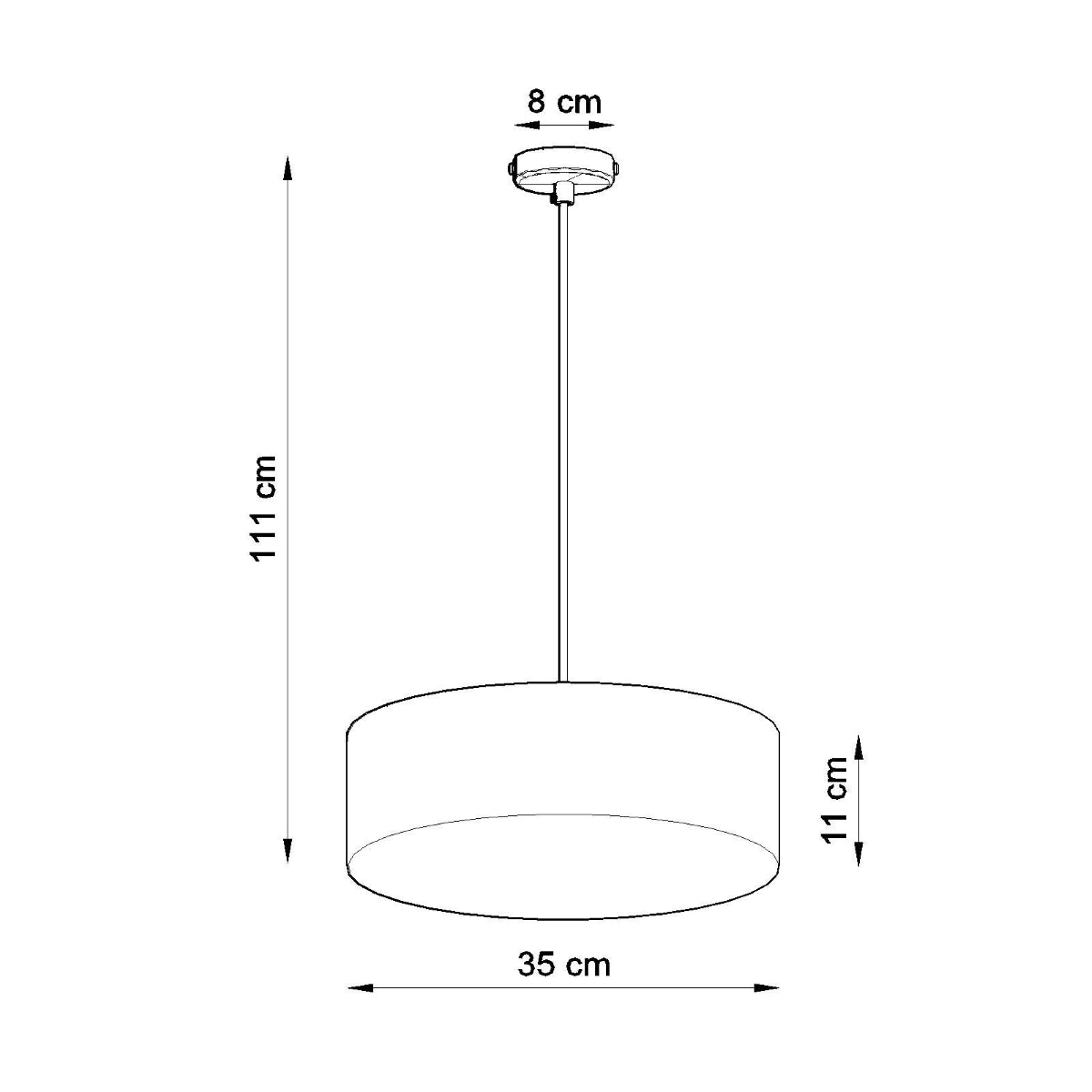 Pendant lamp ARENA 35 grey - Diamond Work Sp. z o.o.