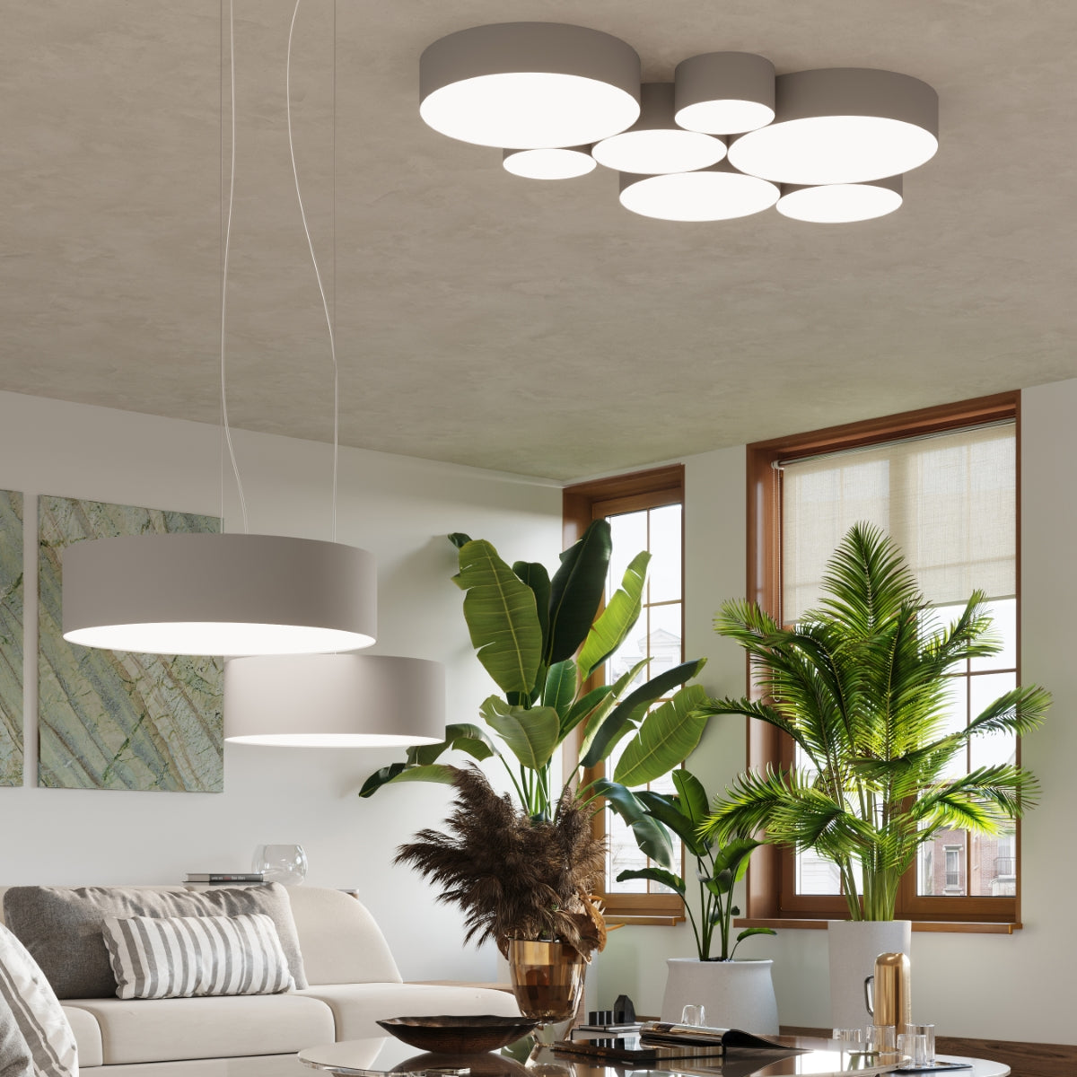 Pendant lamp ARENA 35 grey - Diamond Work Sp. z o.o.