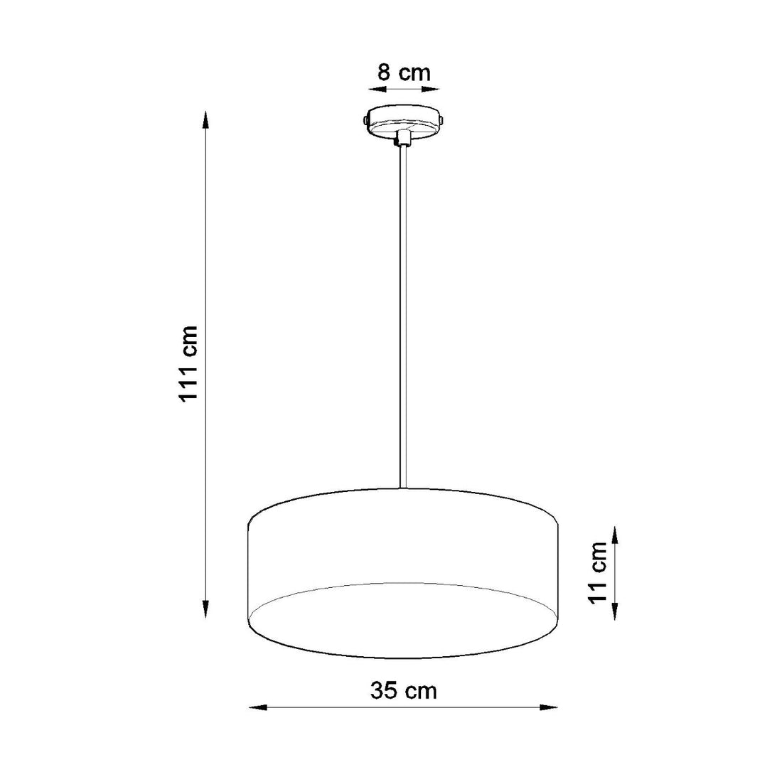 Pendant lamp ARENA 35 white - Diamond Work Sp. z o.o.