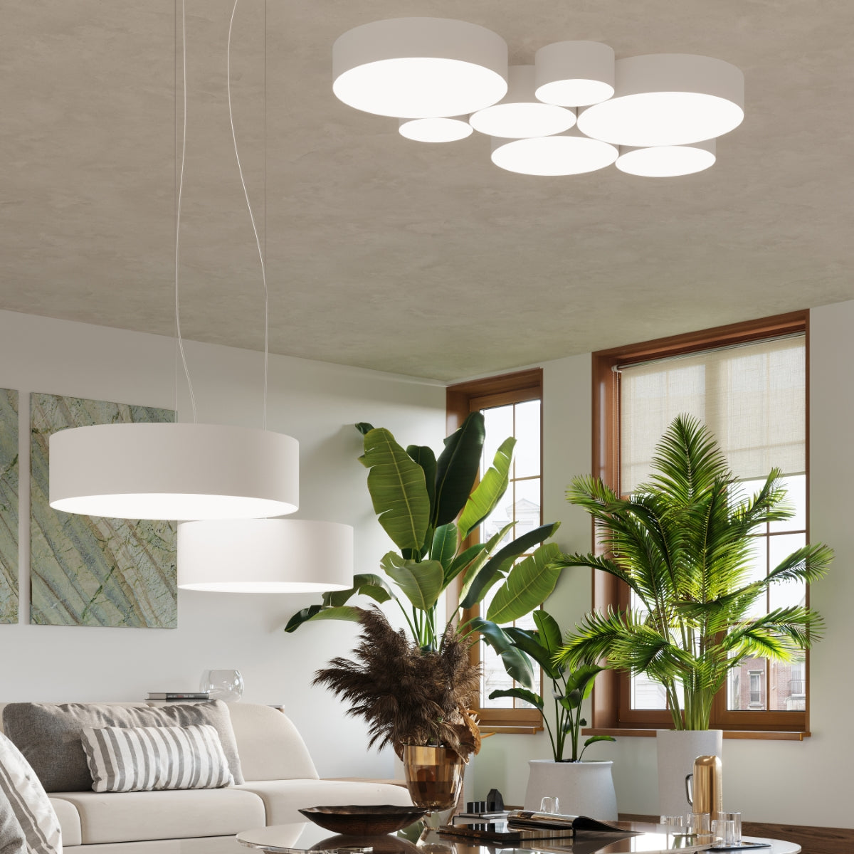 Pendant lamp ARENA 35 white - Diamond Work Sp. z o.o.
