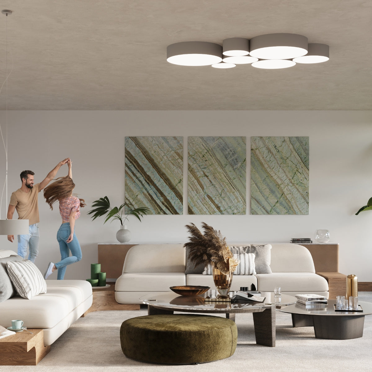 Ceiling lamp ARENA 45 grey - Diamond Work Sp. z o.o.