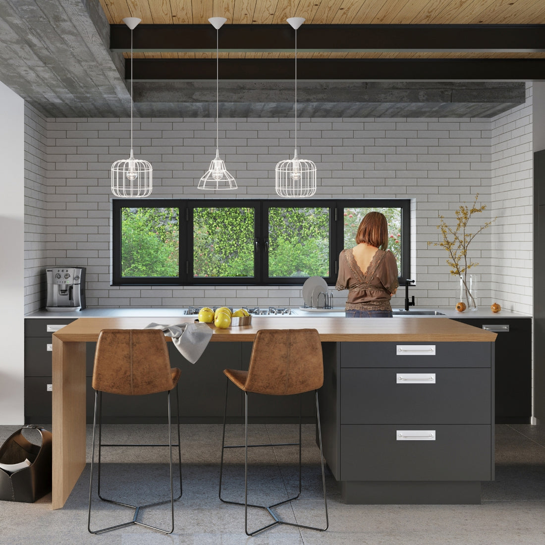 Pendant lamp ANATA white - Diamond Work Sp. z o.o.