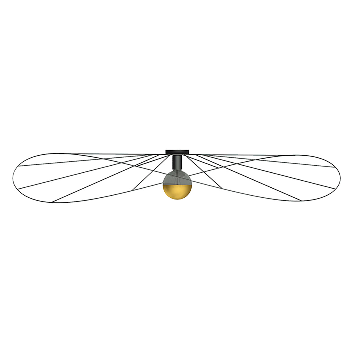 Wall lamp / Ceiling lamp ESKOLA 110 black