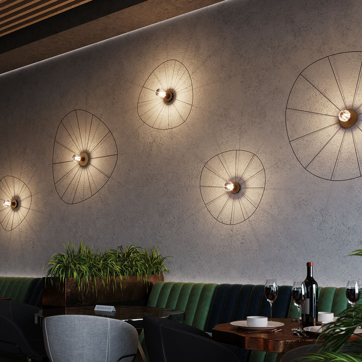 Wall lamp / Ceiling lamp ESKOLA 110 black