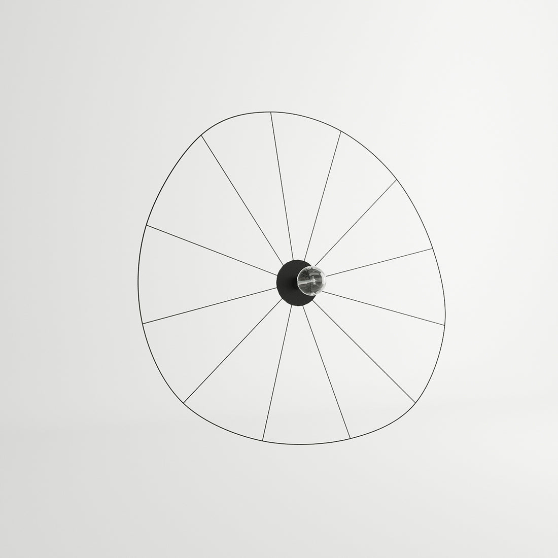 Kinkiet / Lampa sufitowa ESKOLA 110 czarna