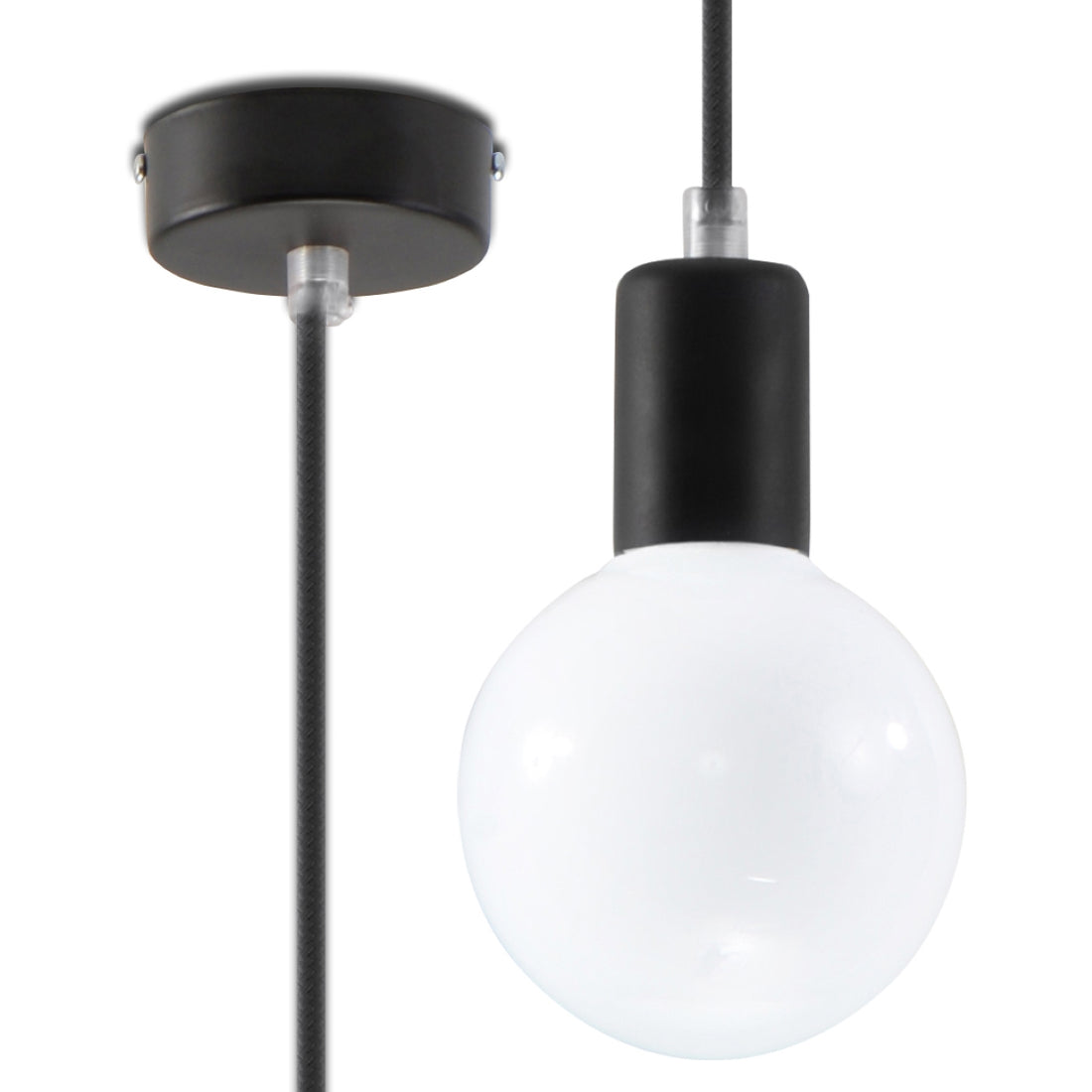 Pendant lamp EDISON black - Diamond Work Sp. z o.o.