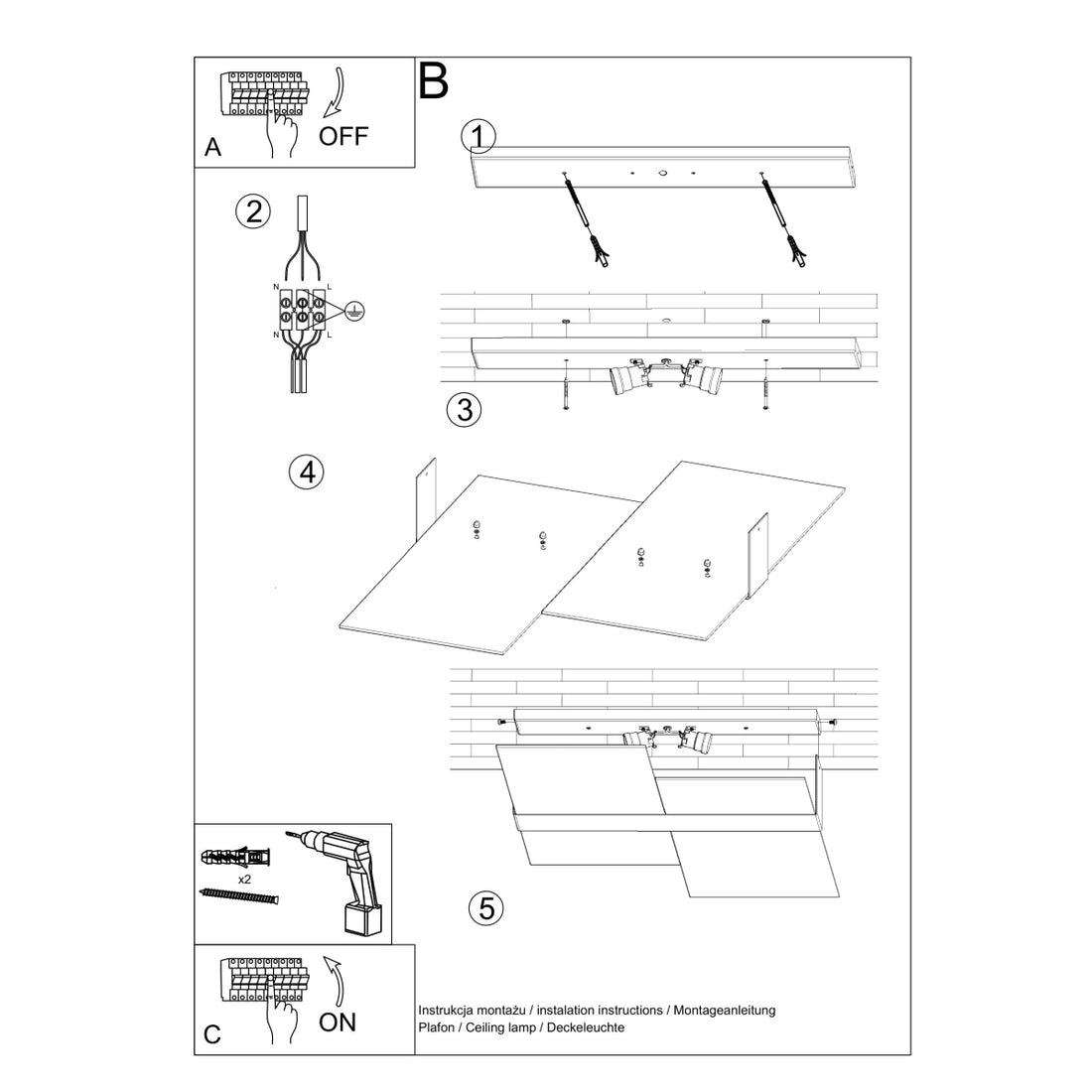Ceiling lamp MASSIMO chrom - Diamond Work Sp. z o.o.