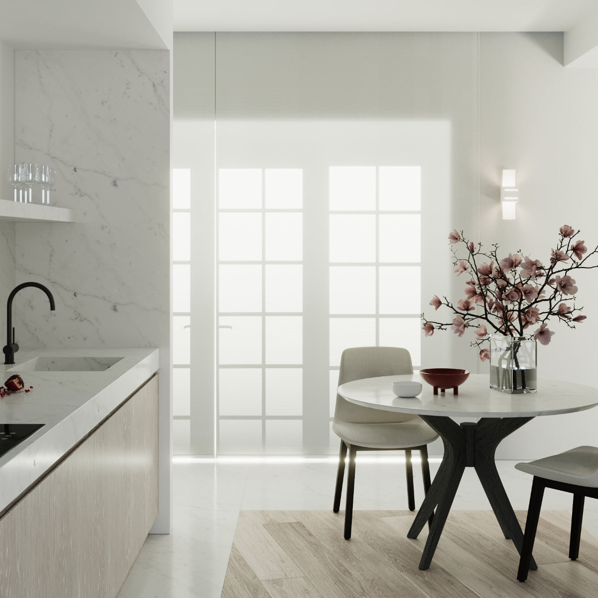 Wall lamp LORETO white - Diamond Work Sp. z o.o.