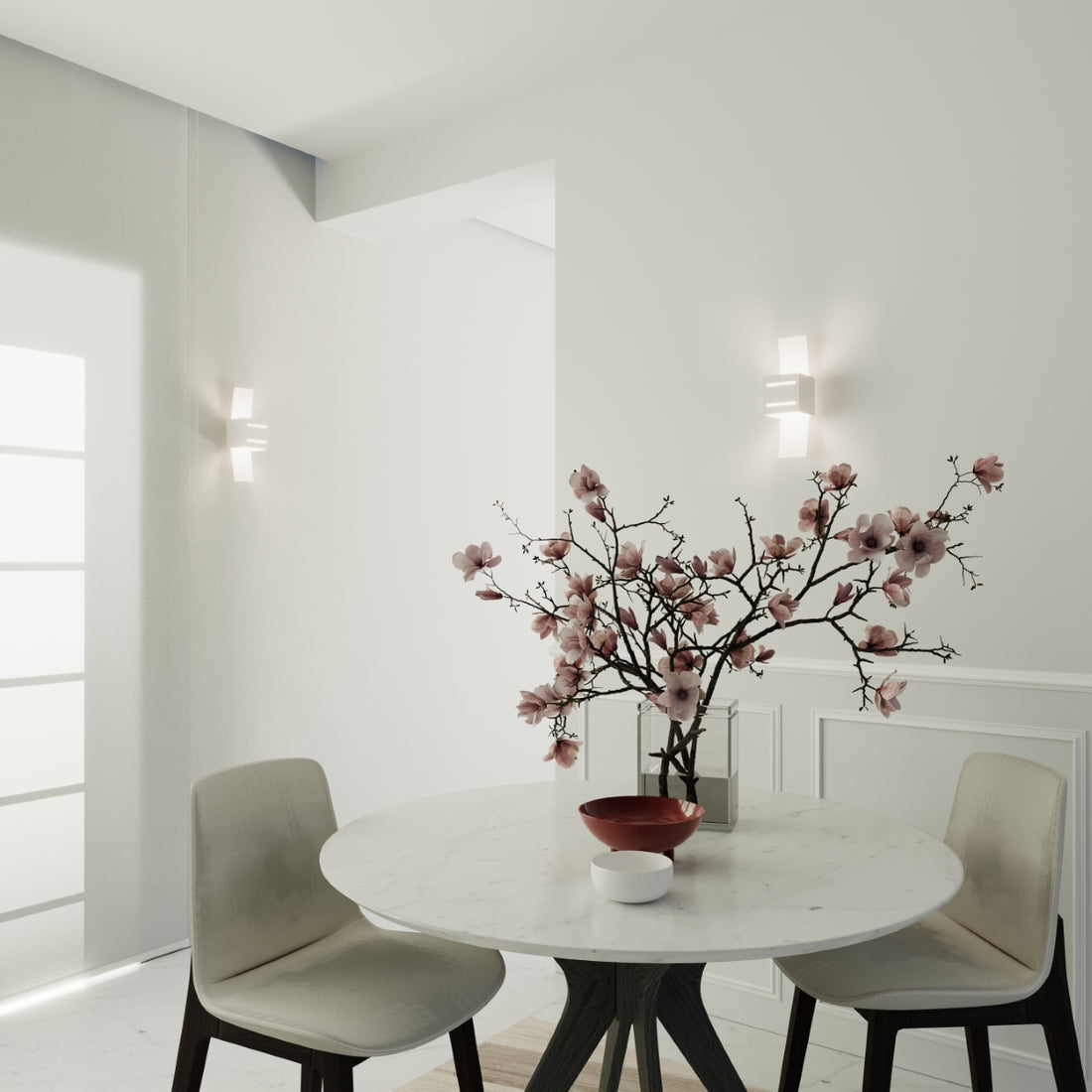Wall lamp LORETO white - Diamond Work Sp. z o.o.