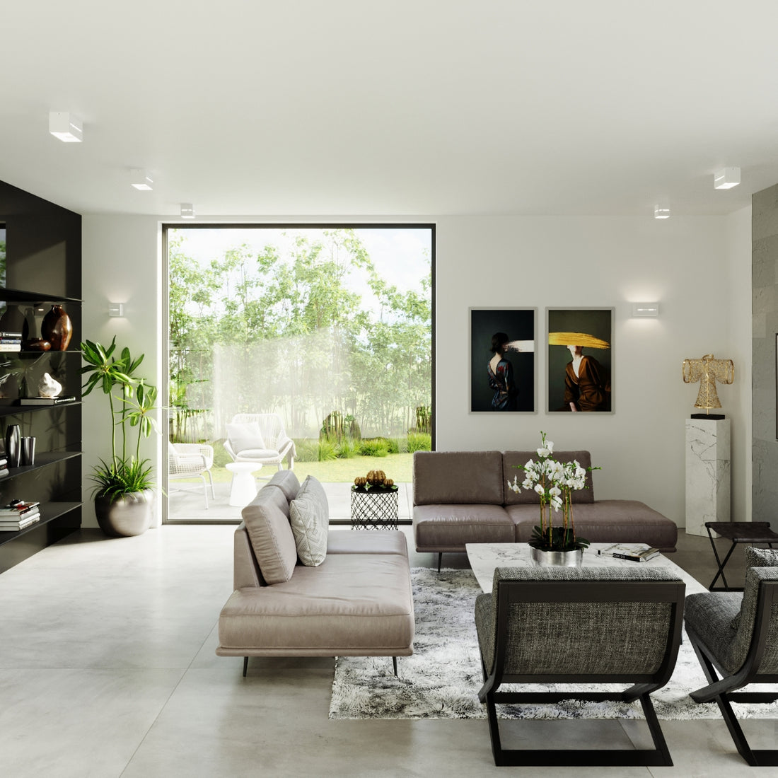 Wall lamp LOBO white - Diamond Work Sp. z o.o.