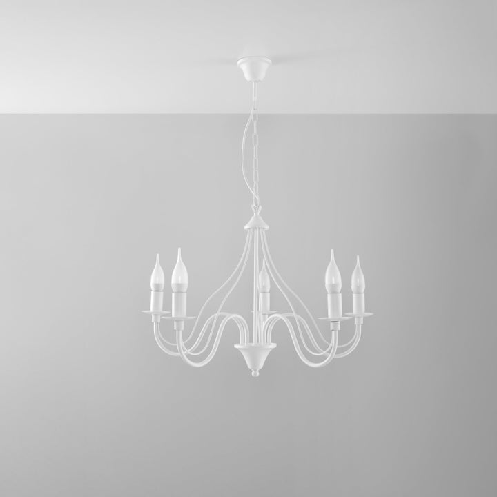Chandelier MINERWA 5 white - Diamond Work Sp. z o.o.