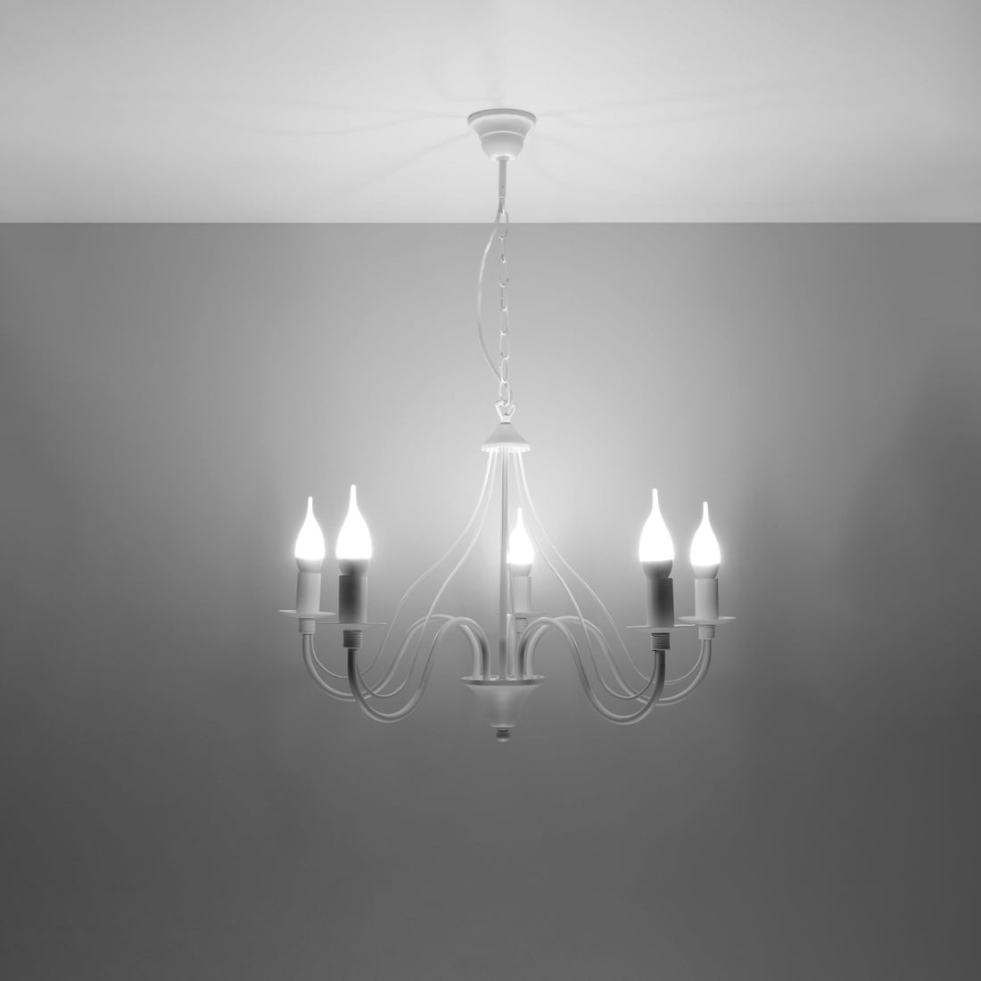 Chandelier MINERWA 5 white - Diamond Work Sp. z o.o.