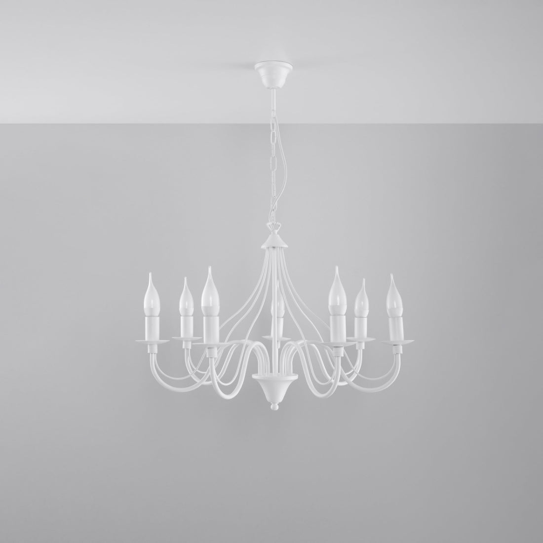 Chandelier MINERWA 7 white - Diamond Work Sp. z o.o.