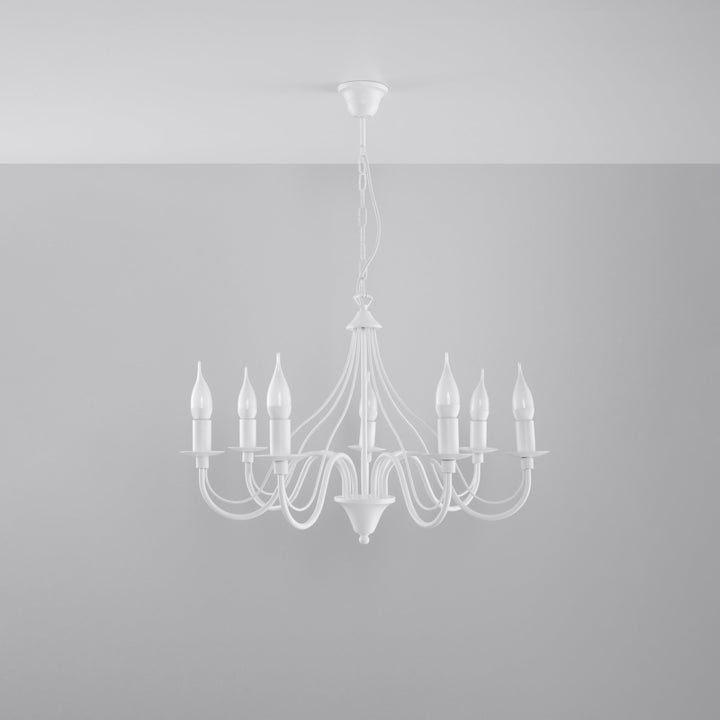 Chandelier MINERWA 7 white - Diamond Work Sp. z o.o.