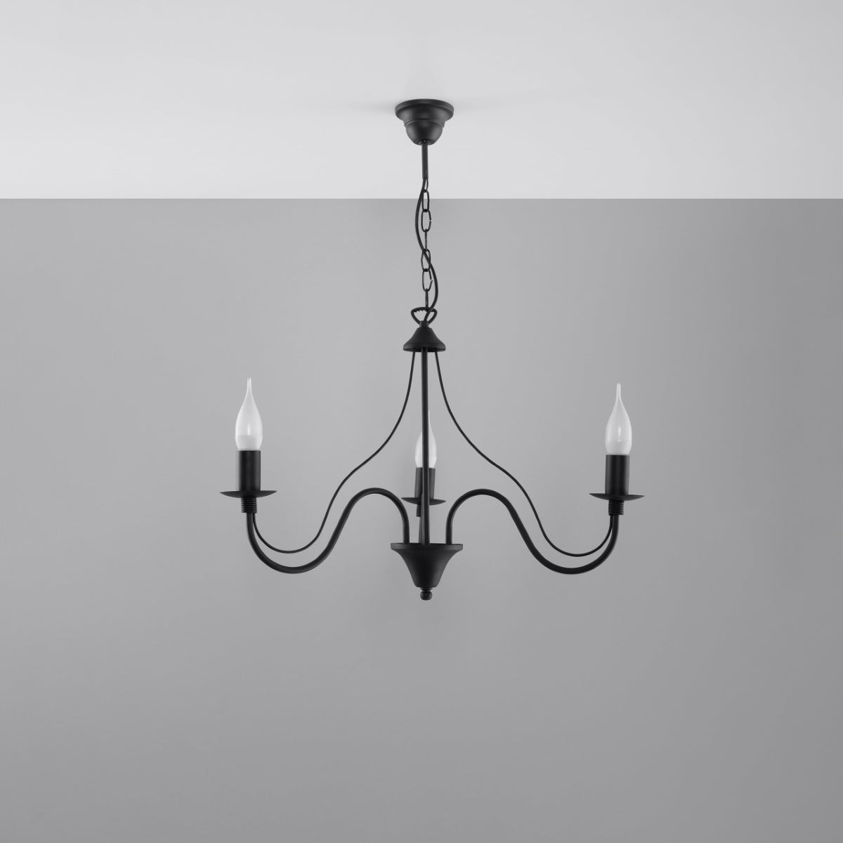 Chandelier MINERWA 3 black - Diamond Work Sp. z o.o.