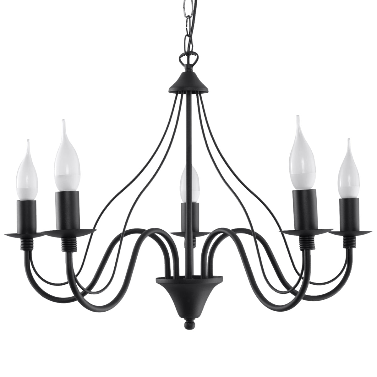 Chandelier MINERWA 5 black - Diamond Work Sp. z o.o.