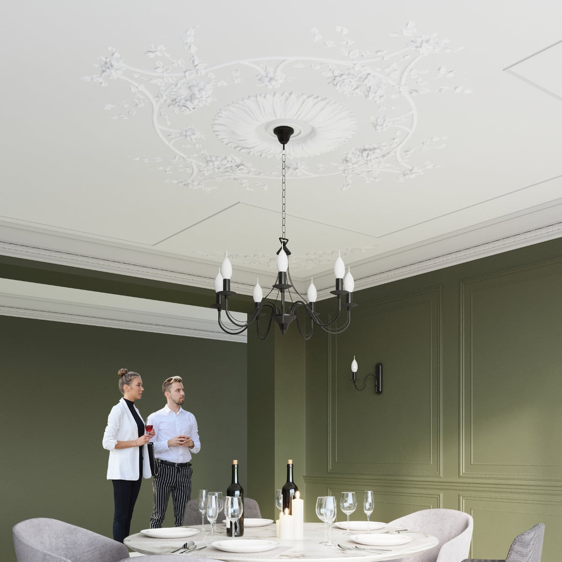 Chandelier MINERWA 5 black - Diamond Work Sp. z o.o.