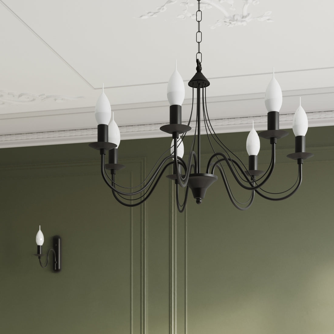 Chandelier MINERWA 5 black - Diamond Work Sp. z o.o.