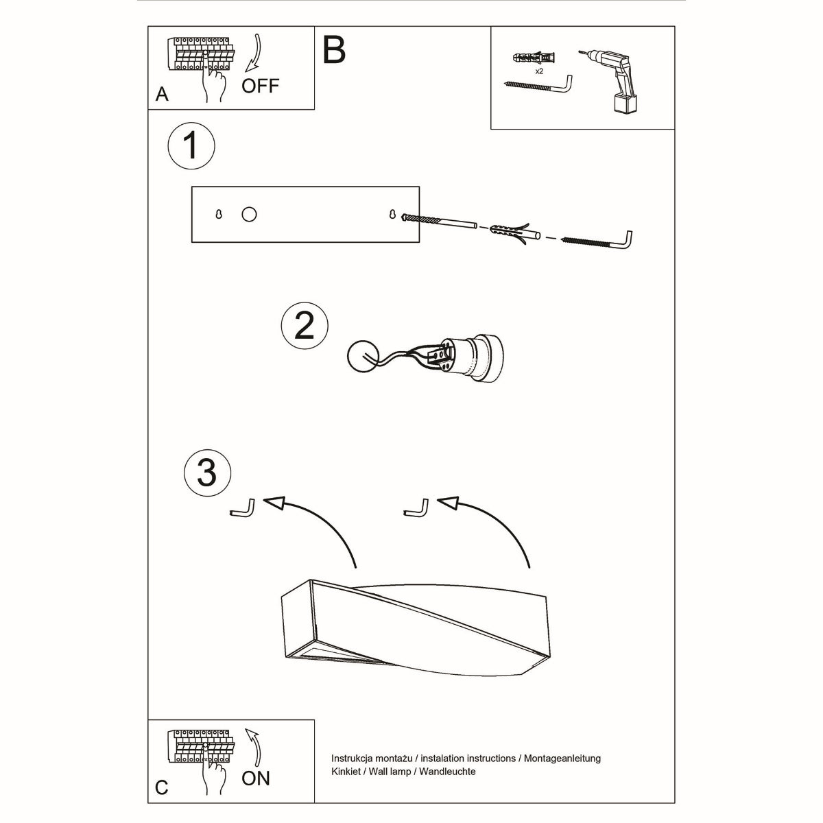 Wall lamp ceramic SIGMA MINI - Diamond Work Sp. z o.o.