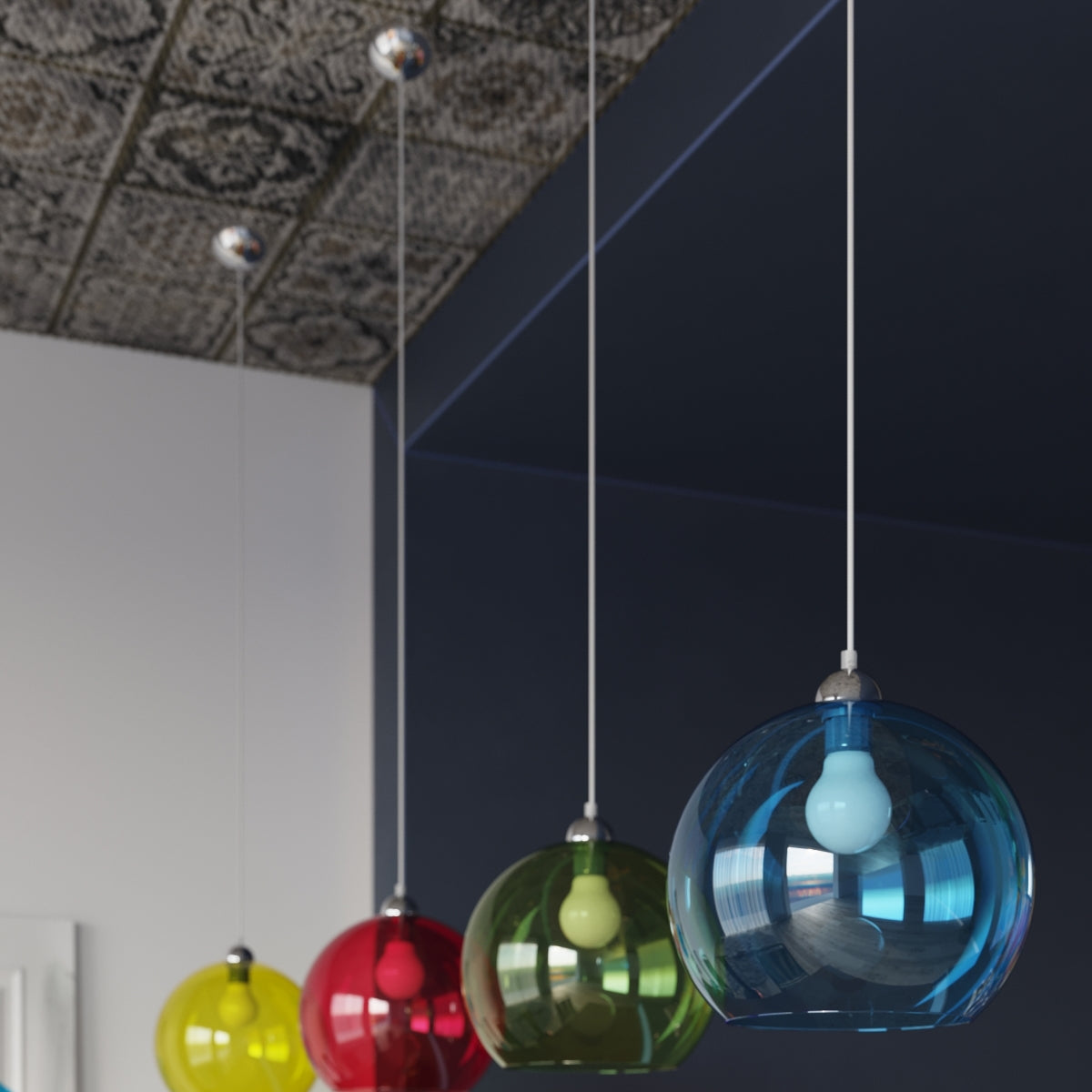 Pendant lamp BALL transparent - Diamond Work Sp. z o.o.