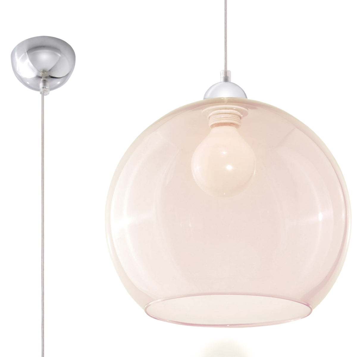 Pendant lamp BALL champagne - Diamond Work Sp. z o.o.