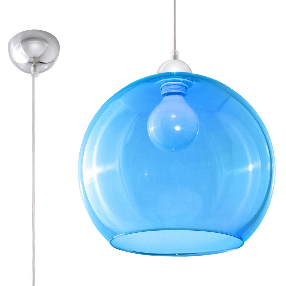 Pendant lamp BALL blue - Diamond Work Sp. z o.o.