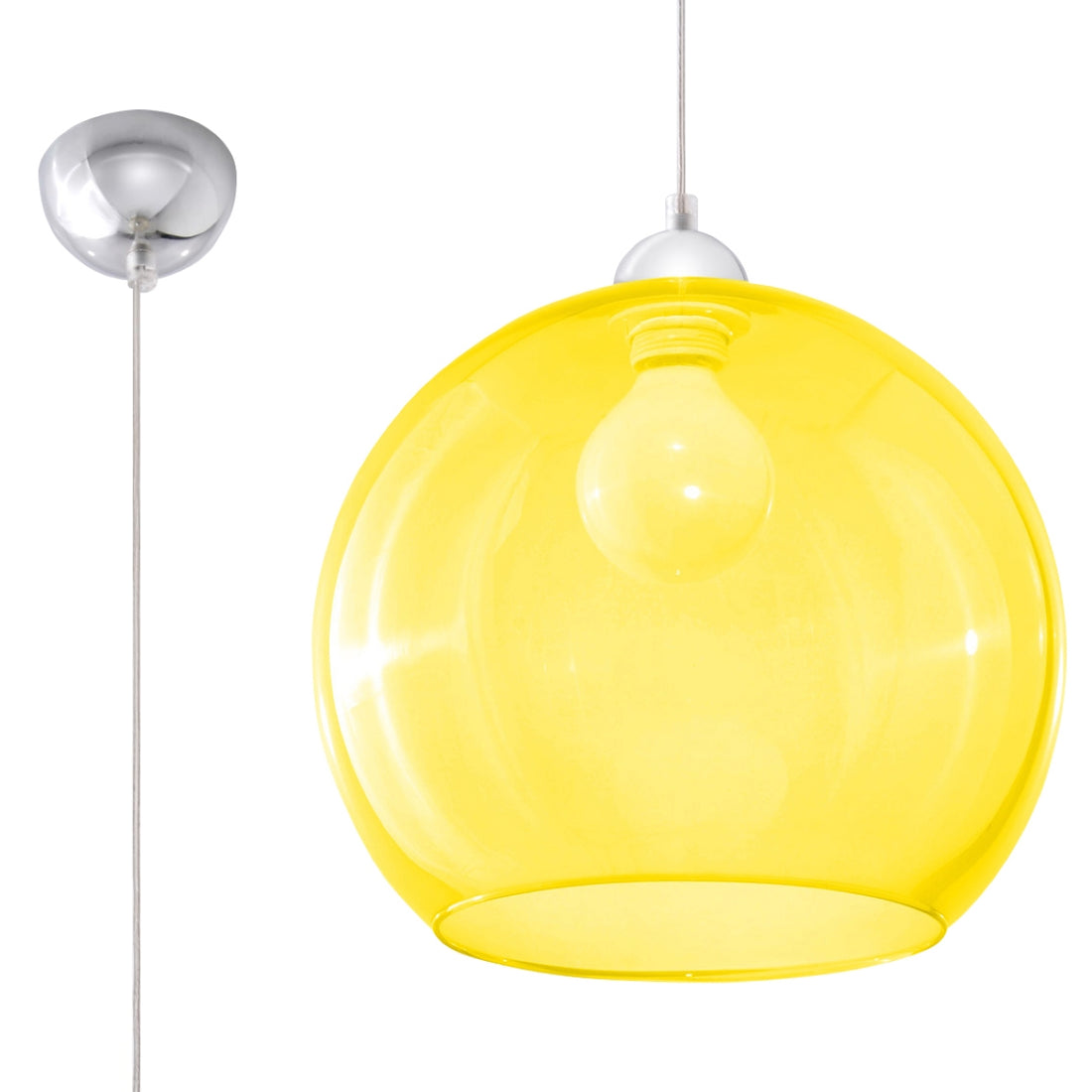 Pendant lamp BALL yellow - Diamond Work Sp. z o.o.